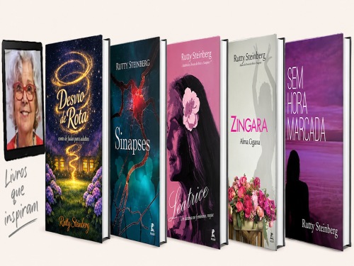Capas dos livros de Rutty Steinberg